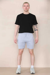 Short Length Slim Fit Jersey Short - Grey Marl-0